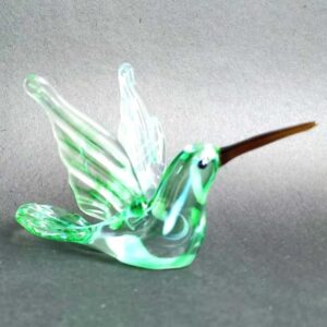 Colibrí de vidrio soplado Verde
