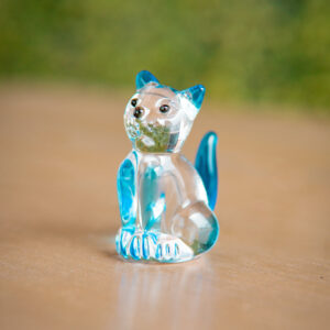Gatos de cristal azul