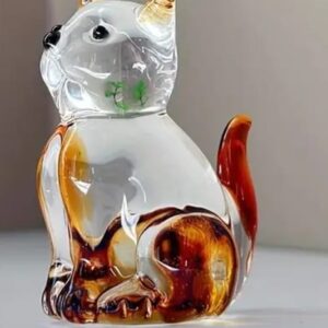 Gato de cristal marron