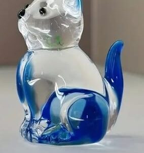 Gatos de cristal azul