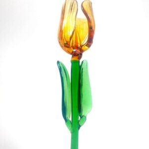 Tulipán vidrio soplado