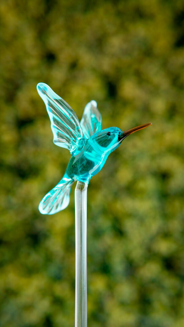 Colibríes para macetas en vidrio soplado - Imagen 3